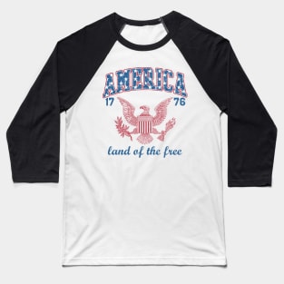 America 1776 - land of the free Baseball T-Shirt